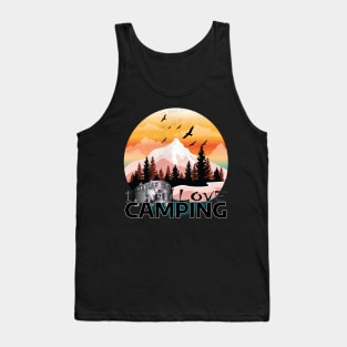 I Love Camping T Shirt Funny Summer Outdoor Forest Tee Camp in Tents Tank Top